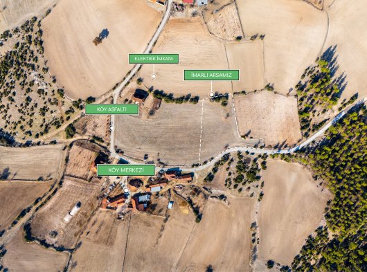 Yüksek Yatırım Potansiyelli İmarlı Arsa! Uşak İnayda 2389 m²