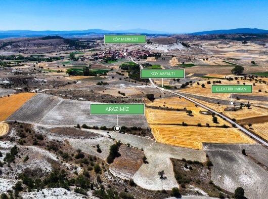 Kütahya Merkez Kükürt Köyü Müstakil tapulu 2.239 m² arazi