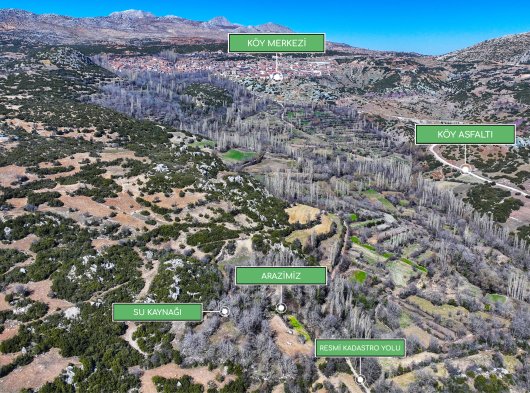 BURDUR-KÖY MERKEZİNE YAKIN 322 m² UYGUN FİYATLI ARAZİ