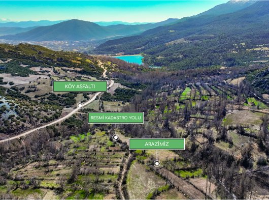BURDUR MERKEZ KAYIŞTA KÖY MERKEZİNE YAKIN YATIRIMLIK ARAZİ