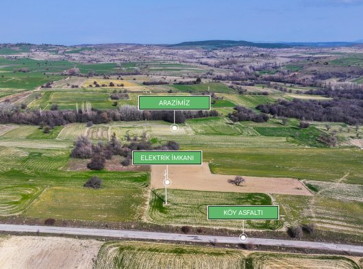 Kütahya Merkezde Uygun Fiyatlı 1.432 m² Arazi